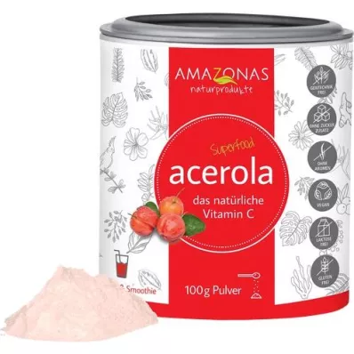 ACEROLA Polvere di vitamina C 100% naturale, 100 g ACEROLA Polvere di vitamina C 100% naturale, 100 g