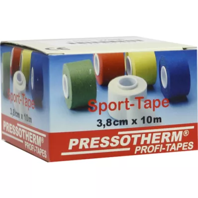 PRESSOTHERM Nastro sportivo 3,8 cmx10 m bianco, 1 pezzo