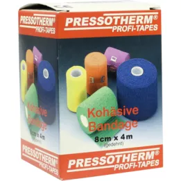 PRESSOTHERM Benda coesiva 8 cmx4 m gialla, 1 pezzo