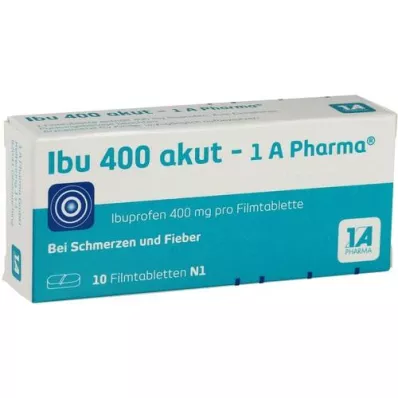 IBU 400 compresse rivestite con film akut-1A Pharma, 10 pz IBU 400 compresse rivestite con film akut-1A Pharma, 10 pz