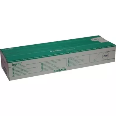 INJEKT Siringa Solo 2 ml Luer centrico PVC-libero, 100X2 ml