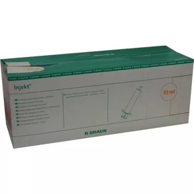 INJEKT Siringa Solo 10 ml Luer eccentrico PVC-fr., 100X10 ml