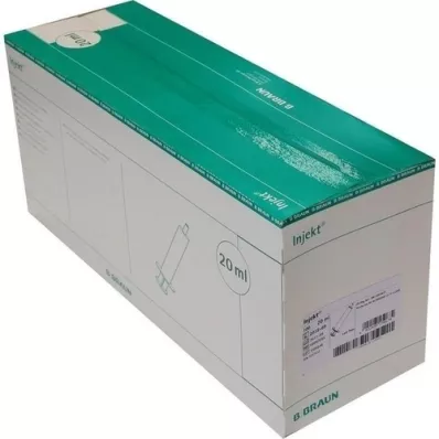 INJEKT Siringa Solo 20 ml Luer eccentrico PVC-fr., 100X20 ml INJEKT Siringa Solo 20 ml Luer eccentrico PVC-fr., 100X20 ml