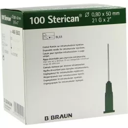 STERICAN Cannule 21 Gx2 0,8x50 mm, 100 pezzi