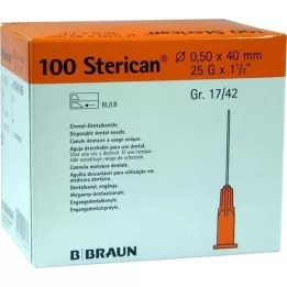 STERICAN Bomboletta dentale Luer 0,5x40 mm, 100 pz