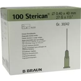 STERICAN Bomboletta dentale Luer 0,4x40 mm, 100 pz