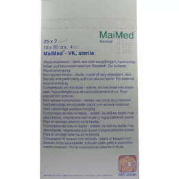 VLIESKOMPRESSEN 10x20 cm sterile, 25X2 pz