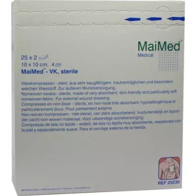 VLIESKOMPRESSEN 10x10 cm sterile, 25X2 pz