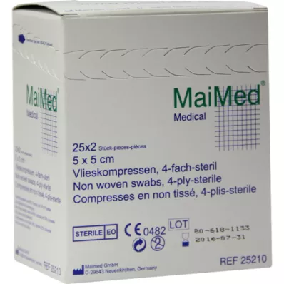 VLIESKOMPRESSEN 5x5 cm sterile, 25X2 pz VLIESKOMPRESSEN 5x5 cm sterile, 25X2 pz