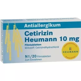 CETIRIZIN Heumann 10 mg compresse rivestite con film, 20 pz