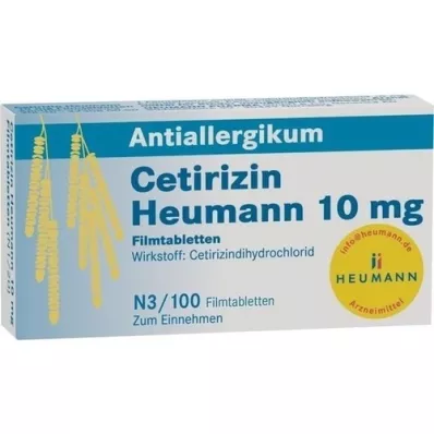 CETIRIZIN Heumann 10 mg compresse rivestite con film, 100 pz CETIRIZIN Heumann 10 mg compresse rivestite con film, 100 pz
