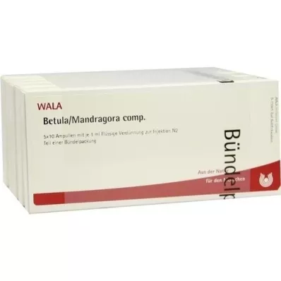 BETULA/MANDRAGORA comp. fiale, 50X1 ml BETULA/MANDRAGORA comp. fiale, 50X1 ml