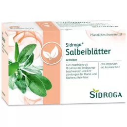 SIDROGA Bustine filtro tè foglie di salvia, 20X1,5 g