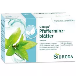 SIDROGA Bustine filtro tè foglie di menta piperita, 20X1,5 g