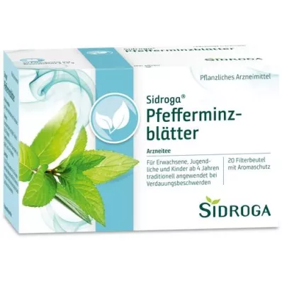 SIDROGA Bustine filtro tè foglie di menta piperita, 20X1,5 g SIDROGA Bustine filtro tè foglie di menta piperita, 20X1,5 g