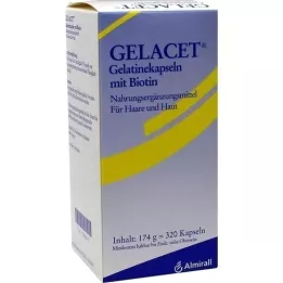 GELACET Capsule di gelatina con biotina, 320 pezzi