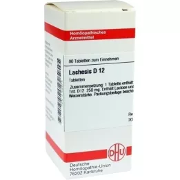 LACHESIS D 12 compresse, 80 pz