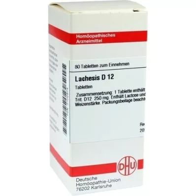 LACHESIS D 12 compresse, 80 pz LACHESIS D 12 compresse, 80 pz