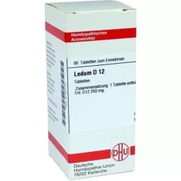 LEDUM D 12 compresse, 80 pz