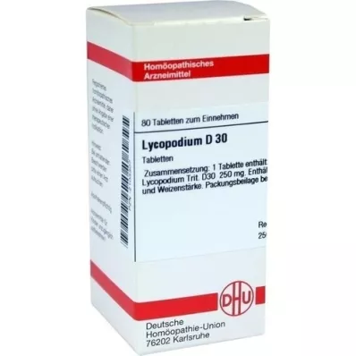 LYCOPODIUM D 30 compresse, 80 pz
