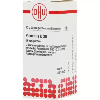 PULSATILLA D 30 globuli, 10 g PULSATILLA D 30 globuli, 10 g