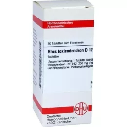 RHUS TOXICODENDRON D 12 compresse, 80 pz
