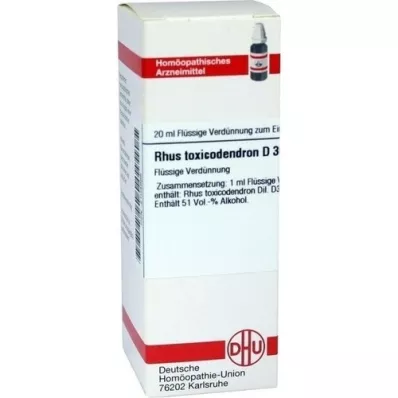 RHUS TOXICODENDRON Diluizione D 30, 20 ml RHUS TOXICODENDRON Diluizione D 30, 20 ml