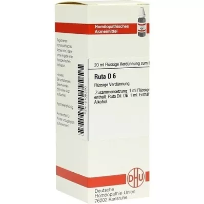 RUTA D 6 Diluizione, 20 ml RUTA D 6 Diluizione, 20 ml