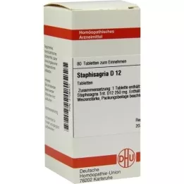 STAPHISAGRIA D 12 compresse, 80 pz