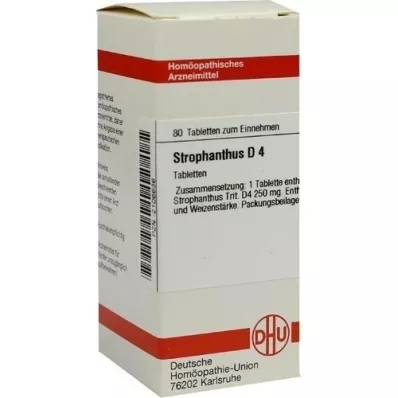 STROPHANTHUS D 4 compresse, 80 pz