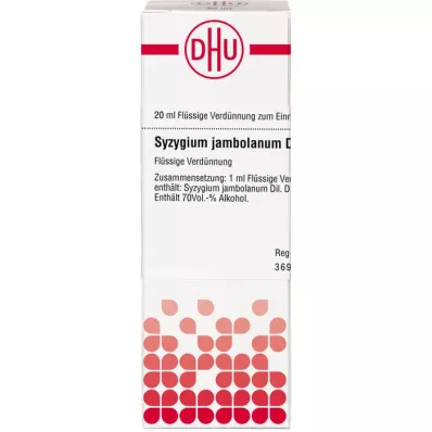 SYZYGIUM JAMBOLANUM Diluizione D2, 20 ml SYZYGIUM JAMBOLANUM Diluizione D2, 20 ml