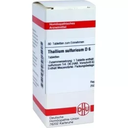 THALLIUM SULFURICUM D 6 compresse, 80 pz