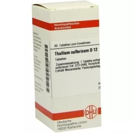 THALLIUM SULFURICUM D 12 compresse, 80 pz