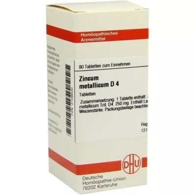 ZINCUM METALLICUM D 4 compresse, 80 pz ZINCUM METALLICUM D 4 compresse, 80 pz