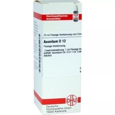 ACONITUM Diluizione D 12, 20 ml ACONITUM Diluizione D 12, 20 ml