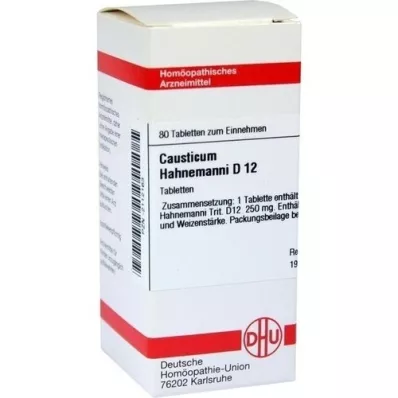 CAUSTICUM HAHNEMANNI D 12 compresse, 80 pz