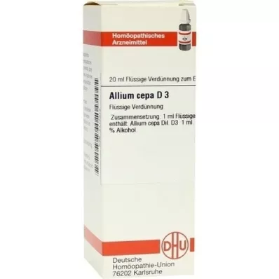 ALLIUM CEPA Diluizione D 3, 20 ml