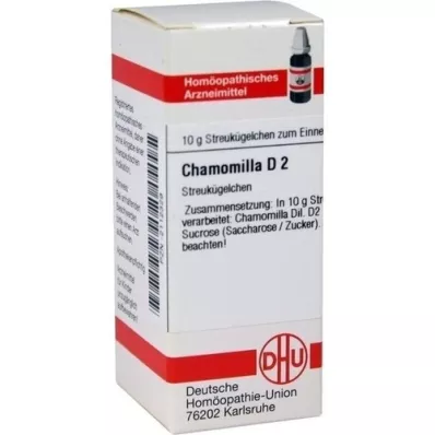 CHAMOMILLA D 2 globuli, 10 g CHAMOMILLA D 2 globuli, 10 g