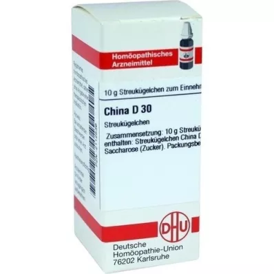 CHINA D 30 globuli, 10 g CHINA D 30 globuli, 10 g