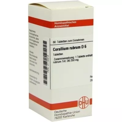 CORALLIUM RUBRUM D 6 compresse, 80 pz