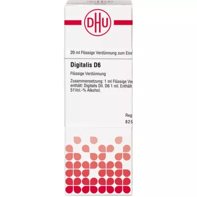 DIGITALIS D 6 Diluizione, 20 ml