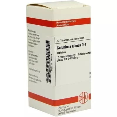 GALPHIMIA GLAUCA D 4 compresse, 80 pz