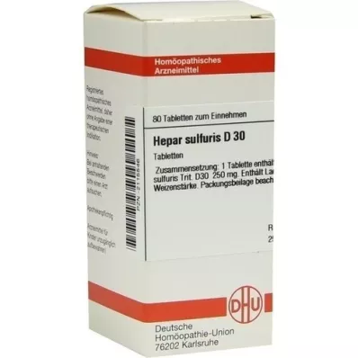 HEPAR SULFURIS D 30 compresse, 80 pz HEPAR SULFURIS D 30 compresse, 80 pz