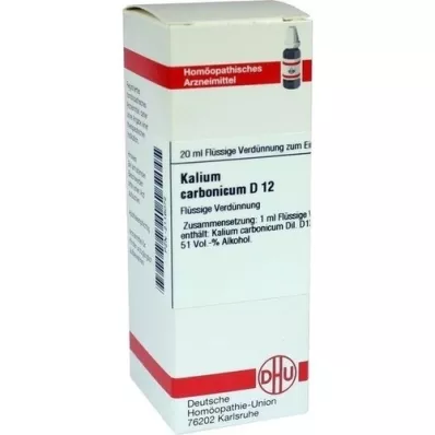 KALIUM CARBONICUM Diluizione D 12, 20 ml KALIUM CARBONICUM Diluizione D 12, 20 ml