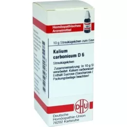 KALIUM CARBONICUM D 6 globuli, 10 g