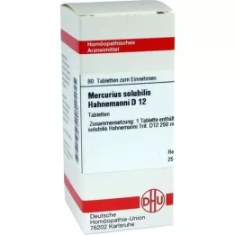 MERCURIUS SOLUBILIS Hahnemanni D 12 compresse, 80 pz