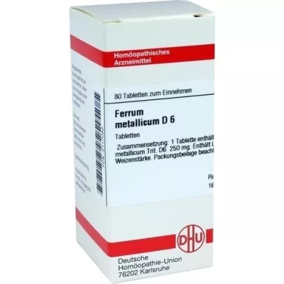 FERRUM METALLICUM D 6 compresse, 80 pz FERRUM METALLICUM D 6 compresse, 80 pz