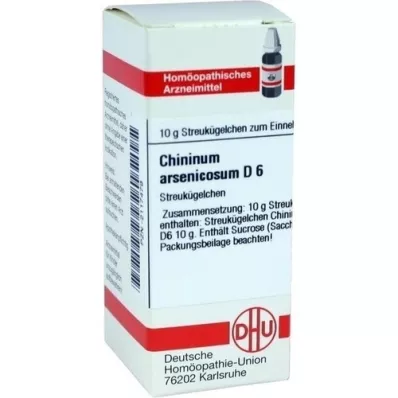 CHININUM ARSENICOSUM D 6 globuli, 10 g CHININUM ARSENICOSUM D 6 globuli, 10 g