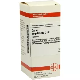 CARBO VEGETABILIS D 12 compresse, 80 pz