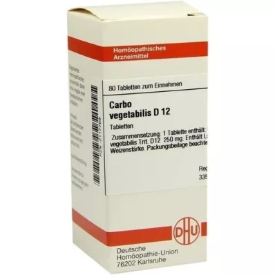 CARBO VEGETABILIS D 12 compresse, 80 pz CARBO VEGETABILIS D 12 compresse, 80 pz